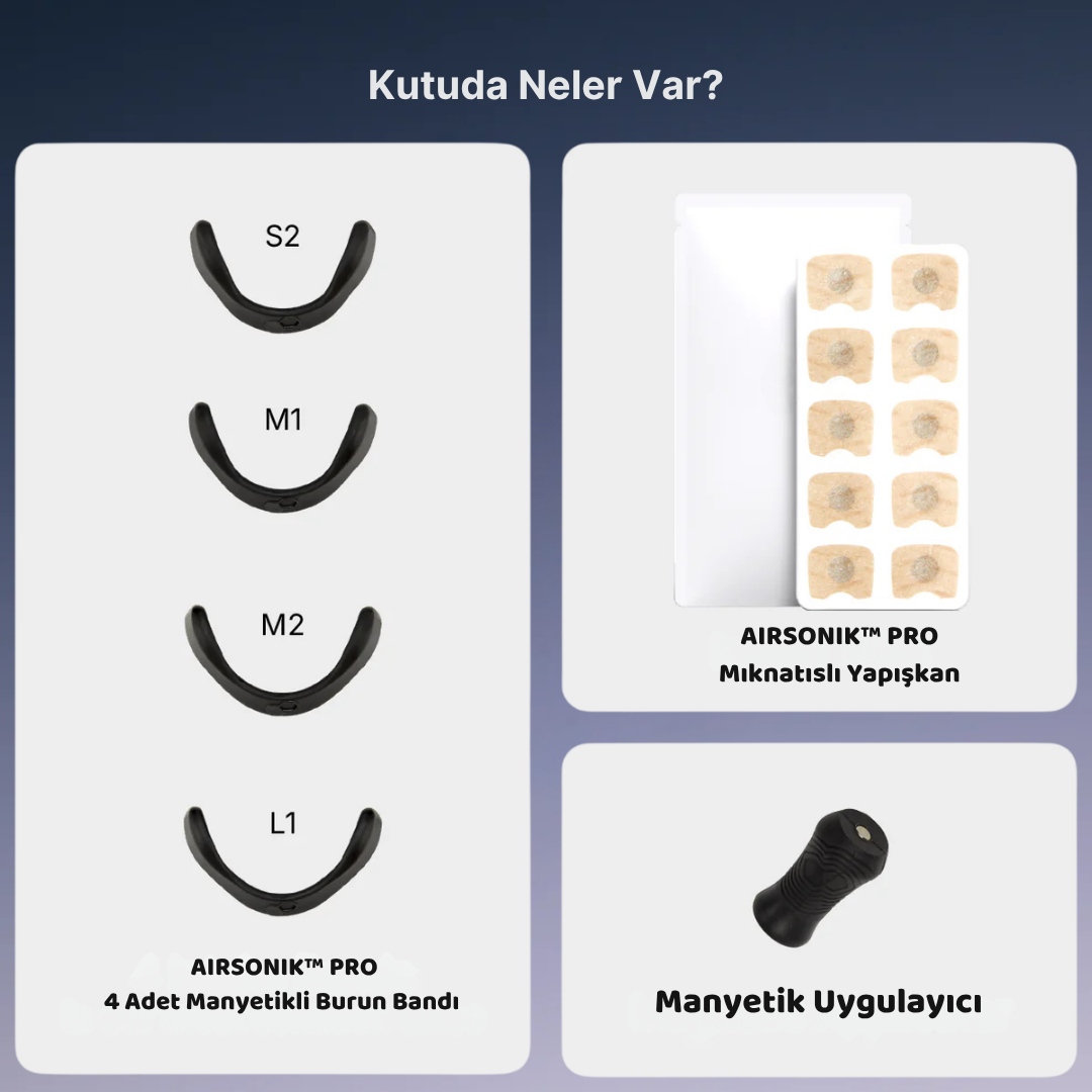 AirSonik™ Pro Maynetik Burun Bandı