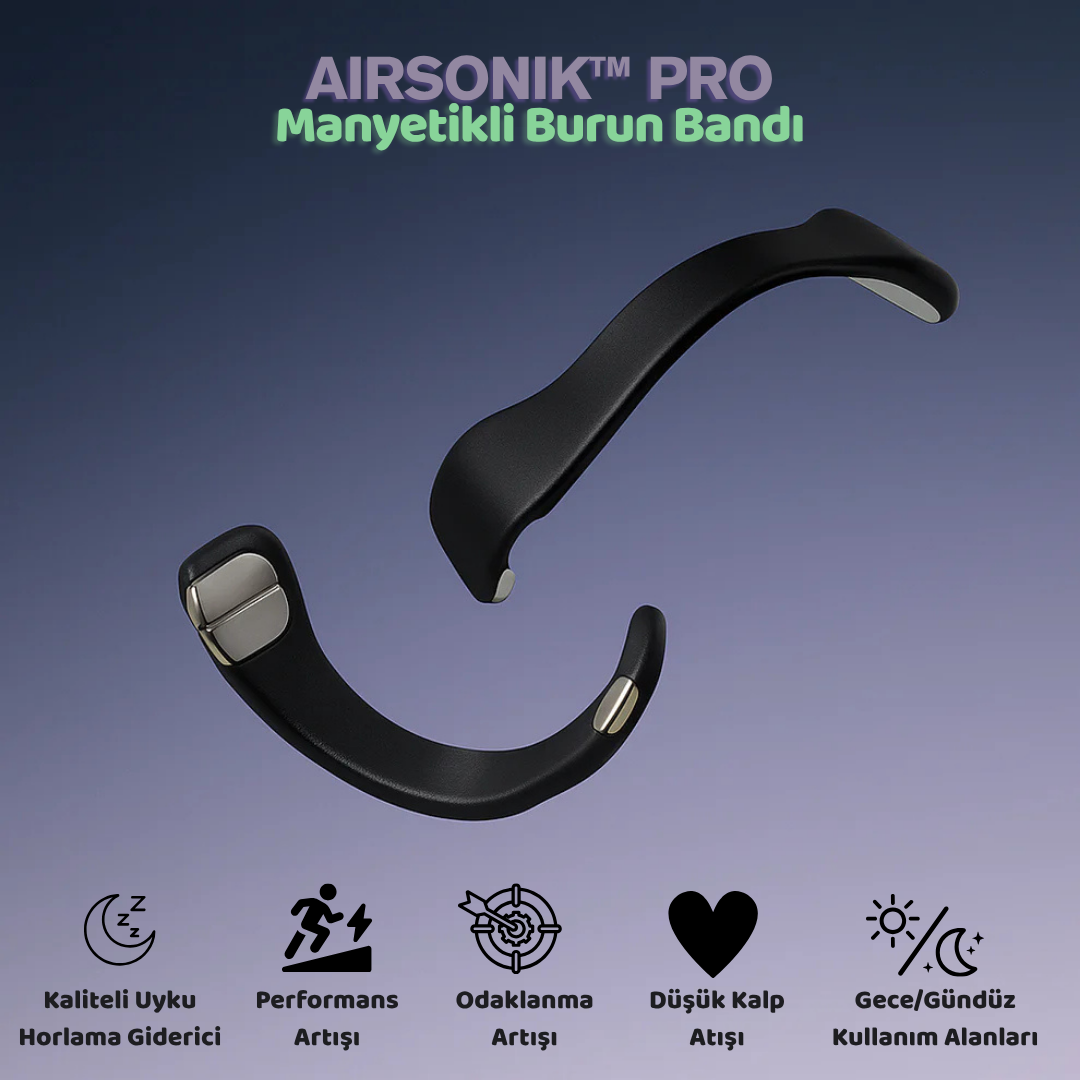 AirSonik™ Pro Maynetik Burun Bandı