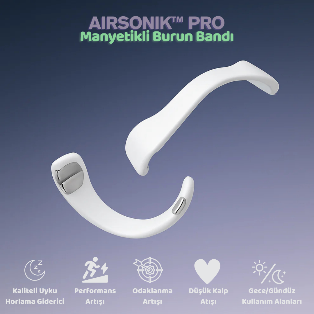 AirSonik™ Pro Maynetik Burun Bandı