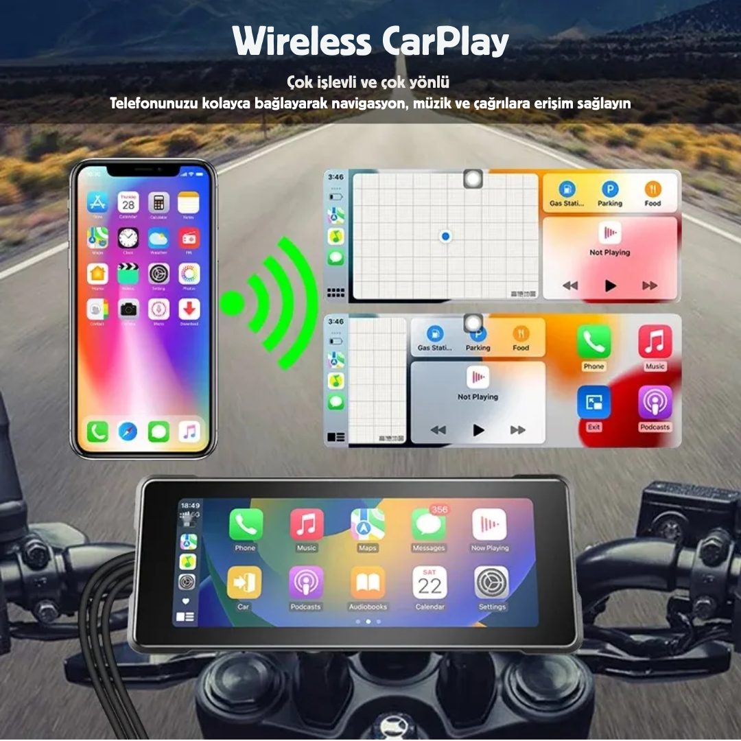 AirSonik™ Motosiklet Carplay
