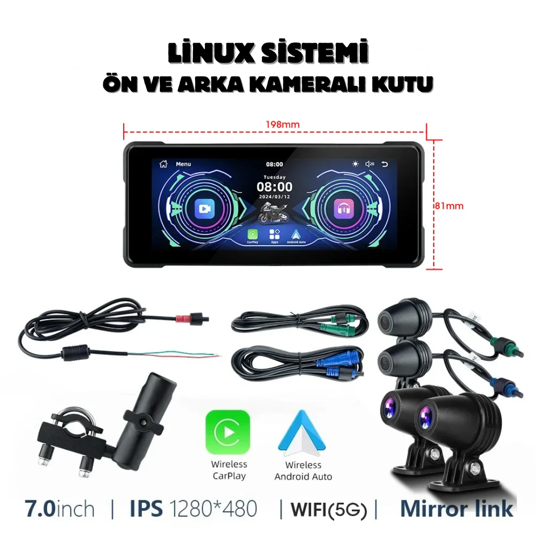 AirSonik™ Motosiklet Carplay