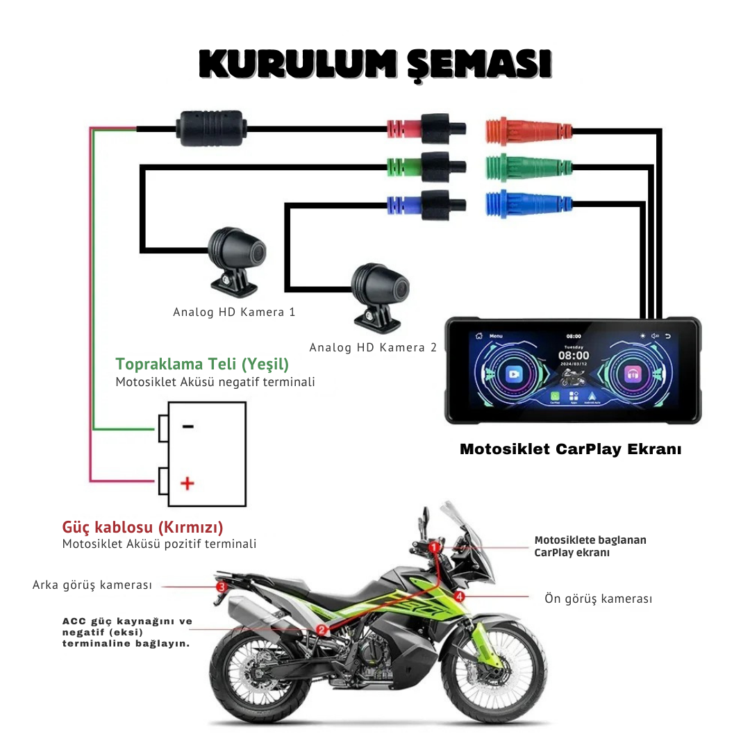 AirSonik™ Motosiklet Carplay