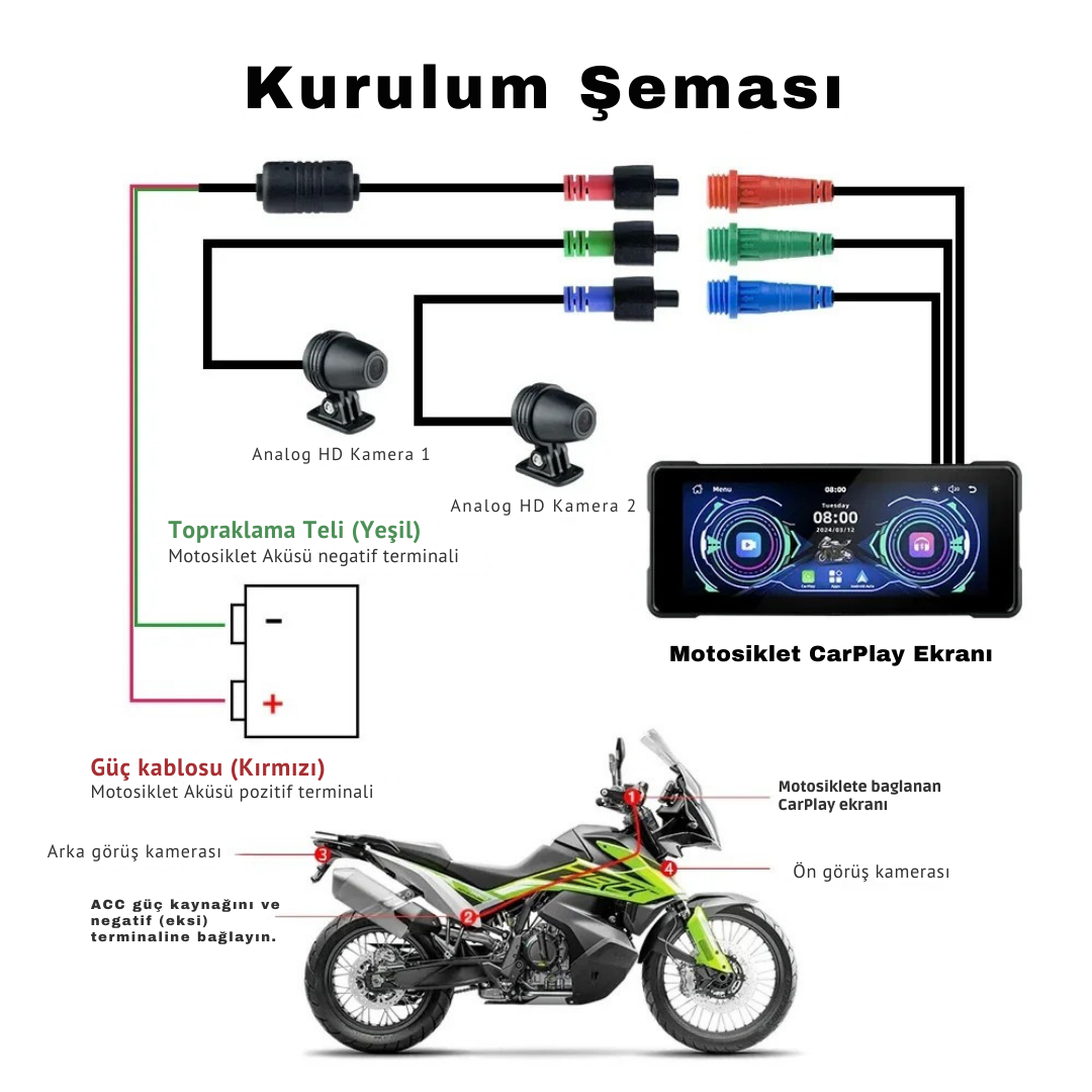 AirSonik™ Motosiklet Carplay
